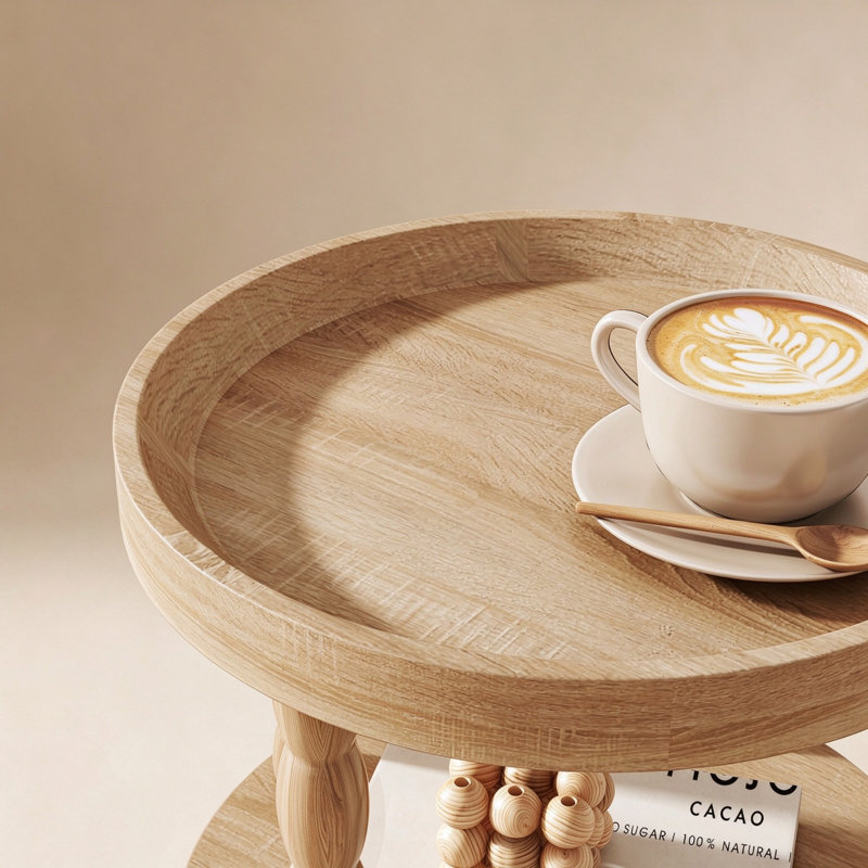 4 Legs Round Side Table