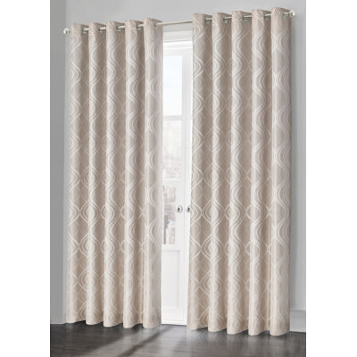 Chloye Polyester Grommet / Eyelet Curtain Panel