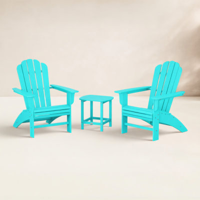POLYWOOD Country Living Adirondack Chair Set