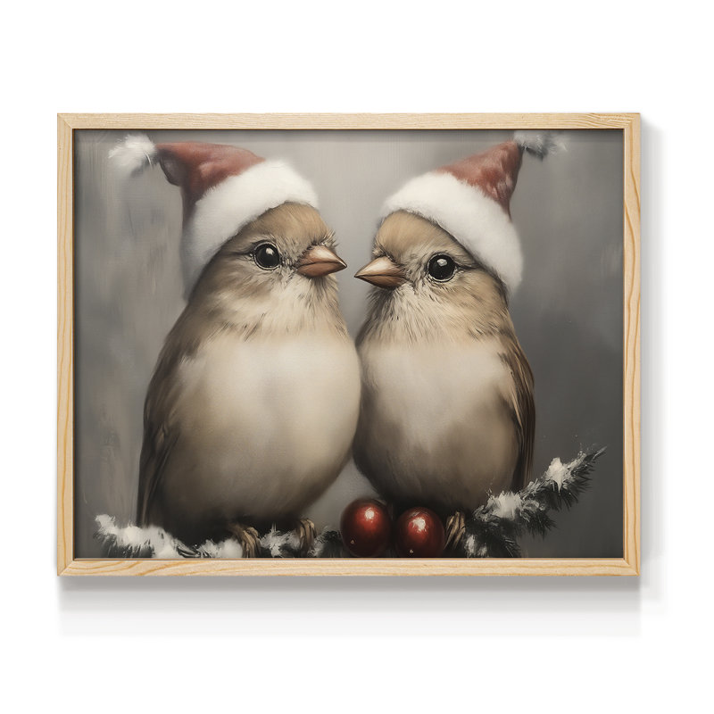 Chirstmas Art-CMI - Reproduction encadrée - Restickable, H 8 po x l 10 po, Naturel
