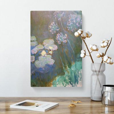 Water Lilies Lily Pond Vol.6 by Claude Monet - Wrapped Canvas