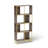 4-Tier Industrial Bookcase, Rustic Wood And Metal Frame, Asymmetrical Shelf Design, Display Storage Shelf