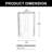 Cylindrical Bubble Glass Lamp Shades