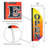 4' Heavy Duty Open Gradient Double Sided 48'' H x 16'' W Polyester Feather Banner