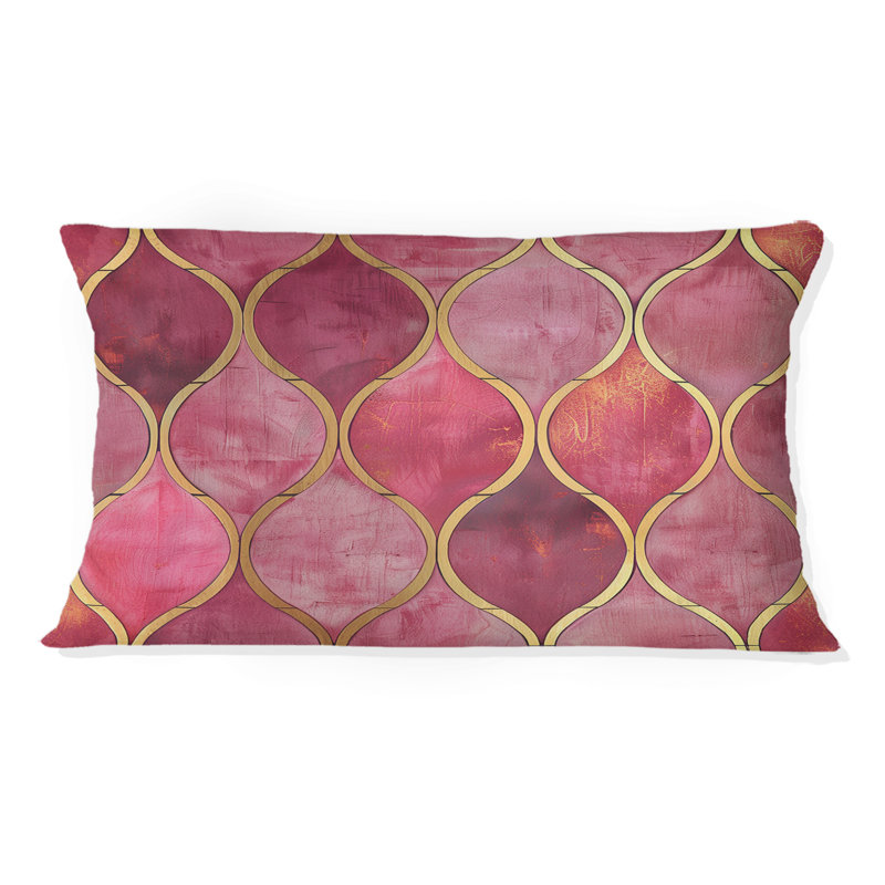 Coussin lombaire Mid-Century Trellis II - Mid-Century