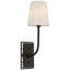 Thomas O'Brien Hulton 17" Cordless Single Sconce with Glass Shade-332735051