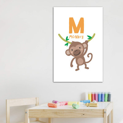 Animal Alphabet M - impression d'art graphique