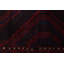 Tapis noir et rouge Teimani 5 pi 11 po x 12 pi 6 po