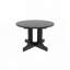 Table de salle à manger extensible ovale Farmhouse - Trestle X-Base, noir