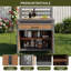 Weatherproof Storage Shed With Large Work Surface & Drawer