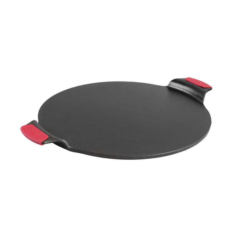 15" Cast Iron Pizza Pan W/Silicone Grip