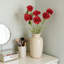 6 œillets fleurs artificielles avec tiges-388998685