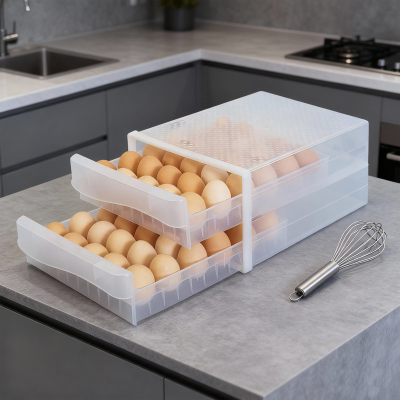 Contenant de rangement pour réfrigérateur en plastique Kitchen