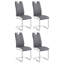 Chaise d'appoint en acier gris Carpentersville