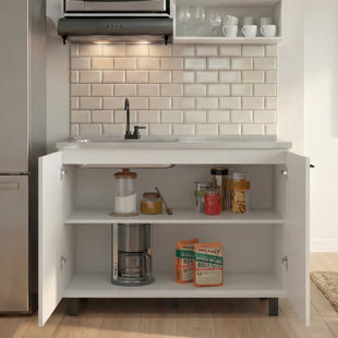 Évier utilitaire Napoles avec robinet inclus, base autoportante avec pieds, cuve à lessive avec cuve profonde en acier inoxydable, évier polyvalent moderne pour la cuisine, la buanderie ou la buanderie