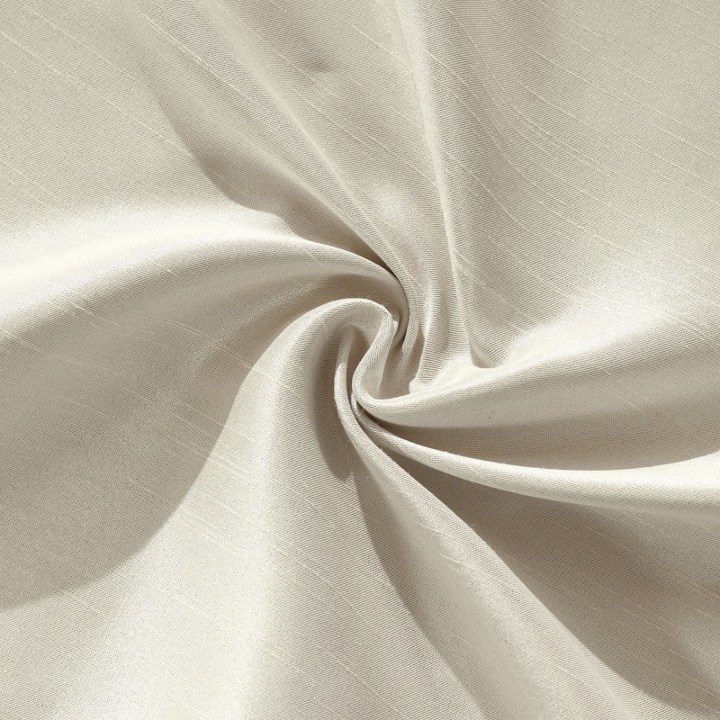 Nader Blackout Curtain Single Panel, Cream, 52" W x 95" L
