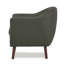 Chaise d'appoint rembourrée en tissu gris-728304662