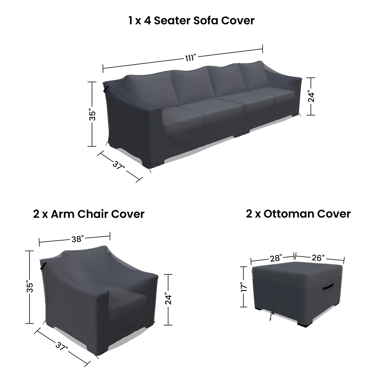 Wicker Patio Conversation Set Cover