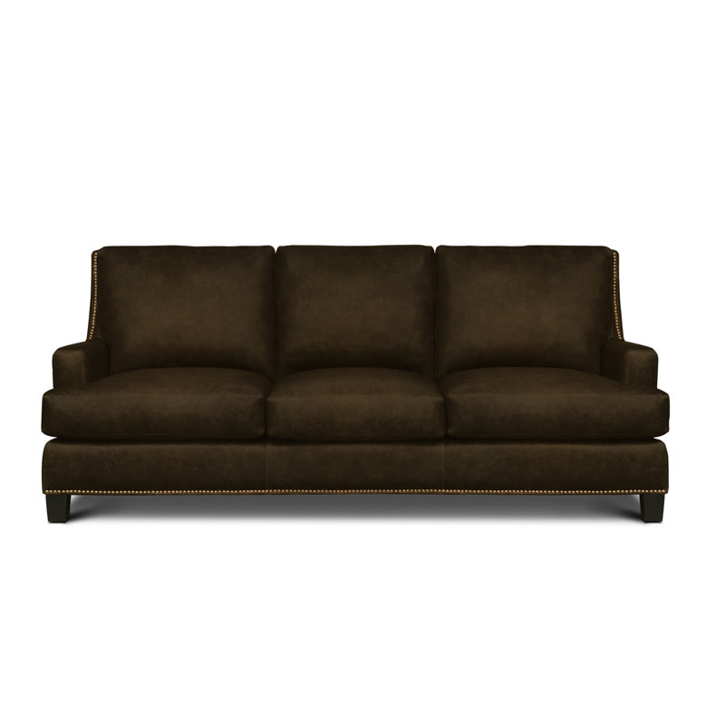 Rebecca Leather Sofa, Yes, Espresso, Mustang (Maestro Artisano)