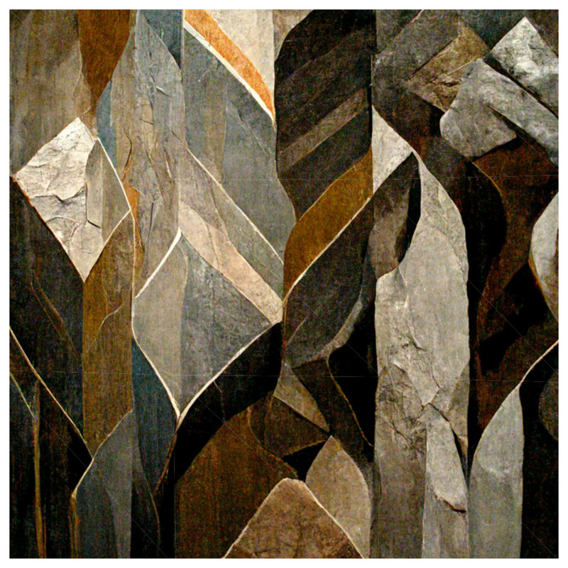 Abstract Fleece Throw Blanket - Art Throws for Sofas or Beds, 60" L x 51" W, Grey