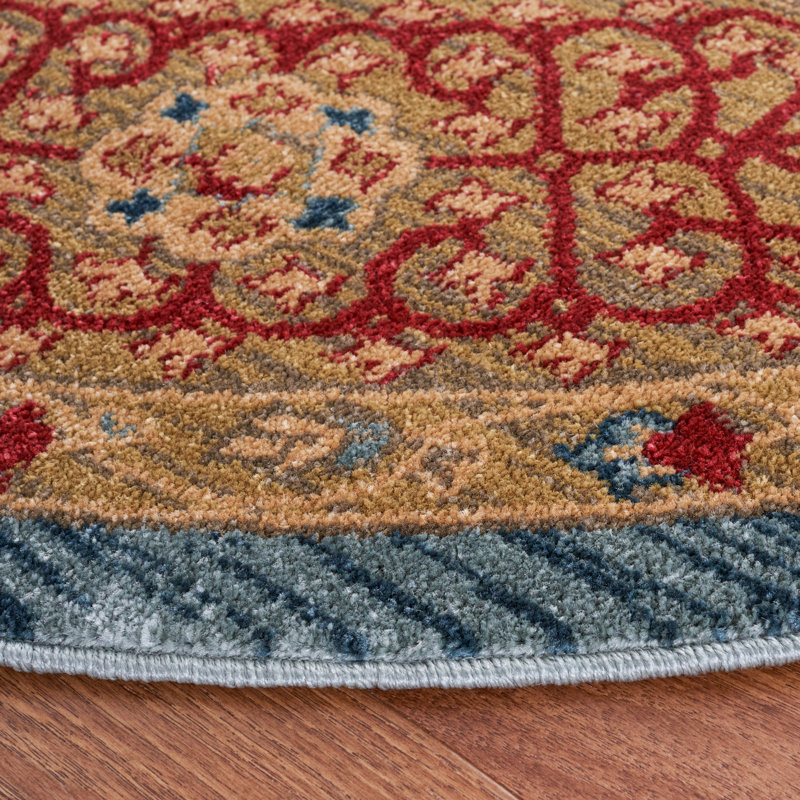 Oren Performance Oriental Rug, Round 6'7"