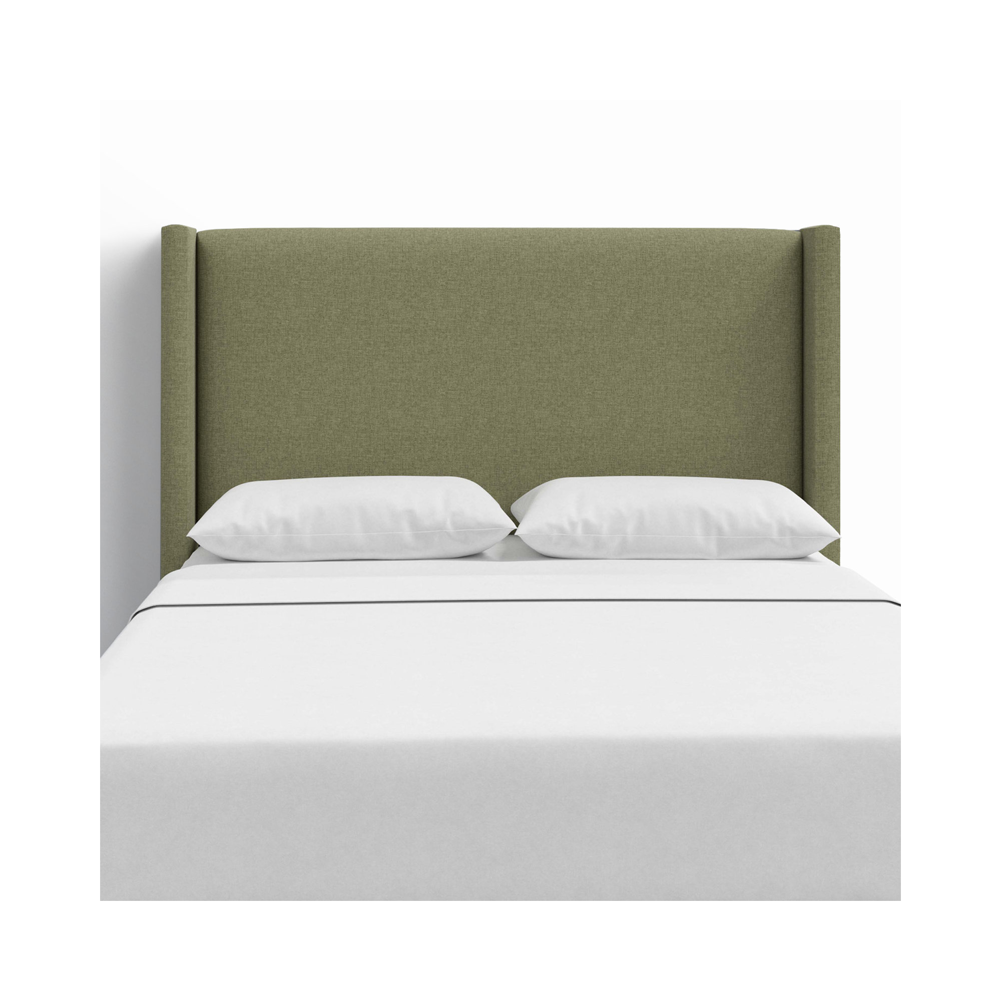 Hanson Upholstered Headboard, Zuma Laurel Textured Linen, California King