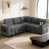 Gray Chenille