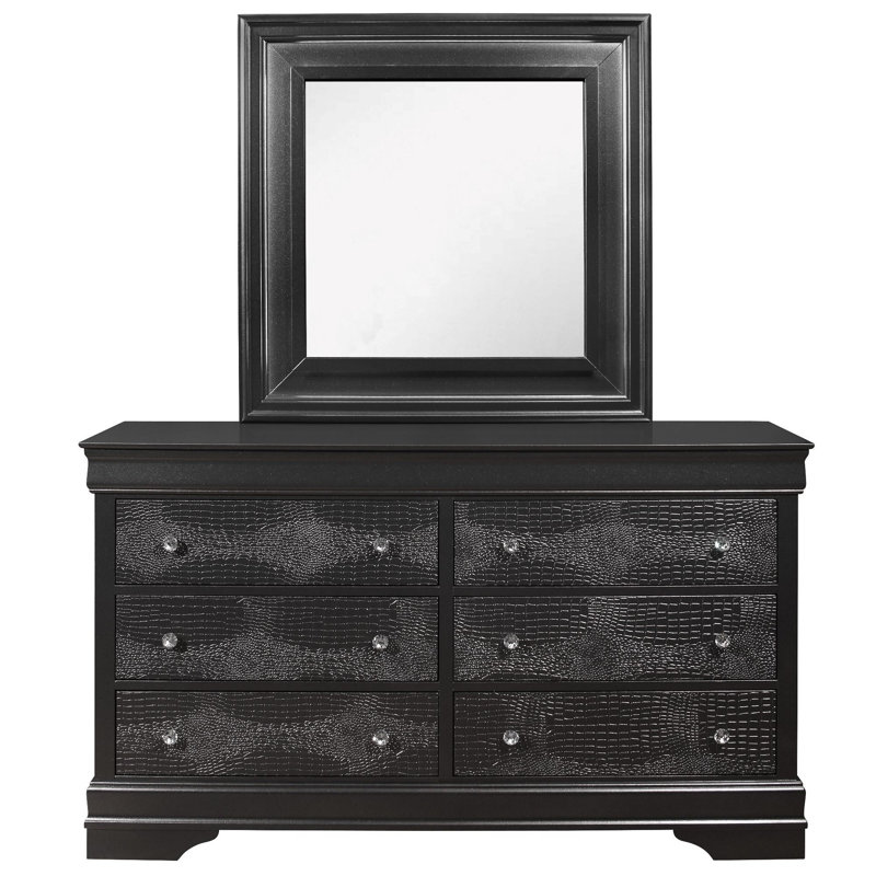 Commode grise métallique Shaker, Gris métallisé
