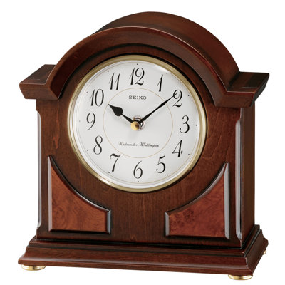 QXJ012BLH Mantel Clock, Brown