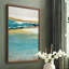 Reproduction encadrée Aqua Quartz V1 - bois massif-803964980-803964982