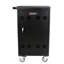 Chariot de charge mobile pour tablette et ordinateur portable - noir, assemblage requis, charge rapide, fenêtres verrouillables 32-bit, tablettes à livres universelles, serrure et clé, barre de division pour les salons d'aérogare
