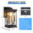 Outdoor Wall Light With Dusk To Dawn,crack-like Glass Shade