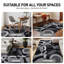 Tapis gris / noir / ivoire à motif géométrique tissé Mehul-97673291