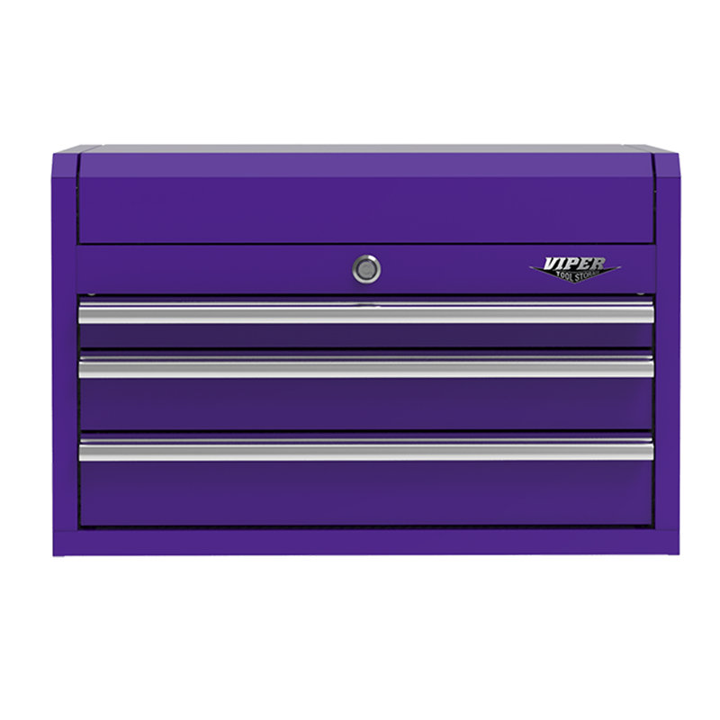 26" 3 Drawer Top Chest, Purple
