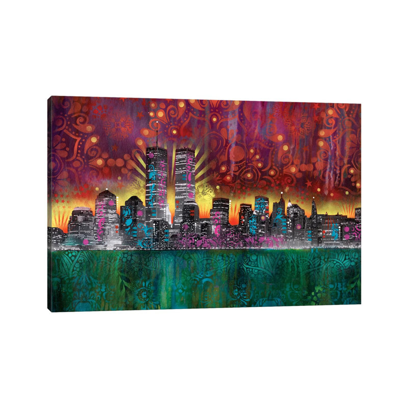 Skyline 1 Piece Wrapped Canvas Wall Art, 101.6 cm H x 66.04 cm W x 1.91 cm D