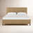 Cabra Upholstered Faux Leather Pine Standard Bed-455598748-455599459