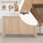 Multi-Functional Buffet Cabinet With Adjustable Storage Shelves, Distressed Finish Sideboard,Retro 4-Door Design And Cable Management-131635600