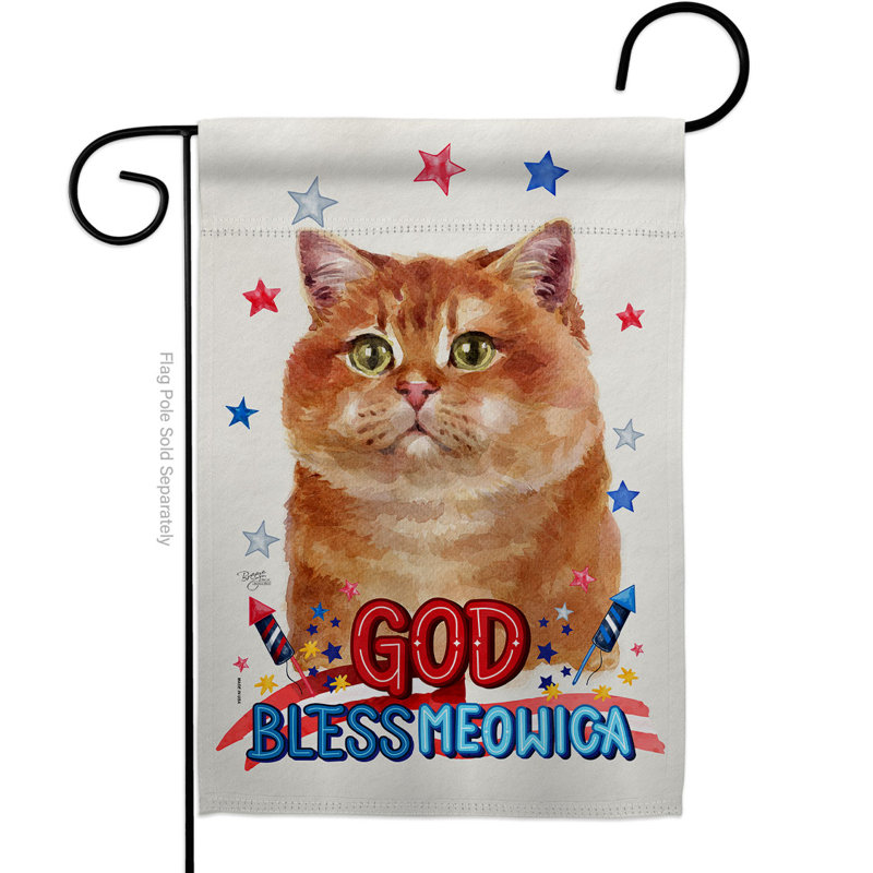 Drapeau de jardin à 2 côtés en polyester 18 x 13 po