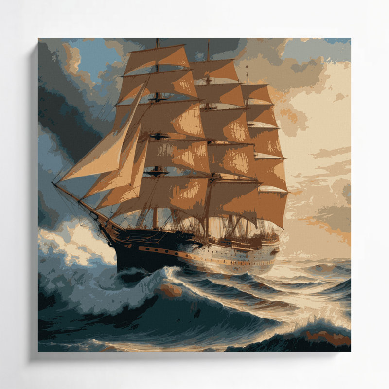 Art mural sur toile gris, H 32 po x l 32 po