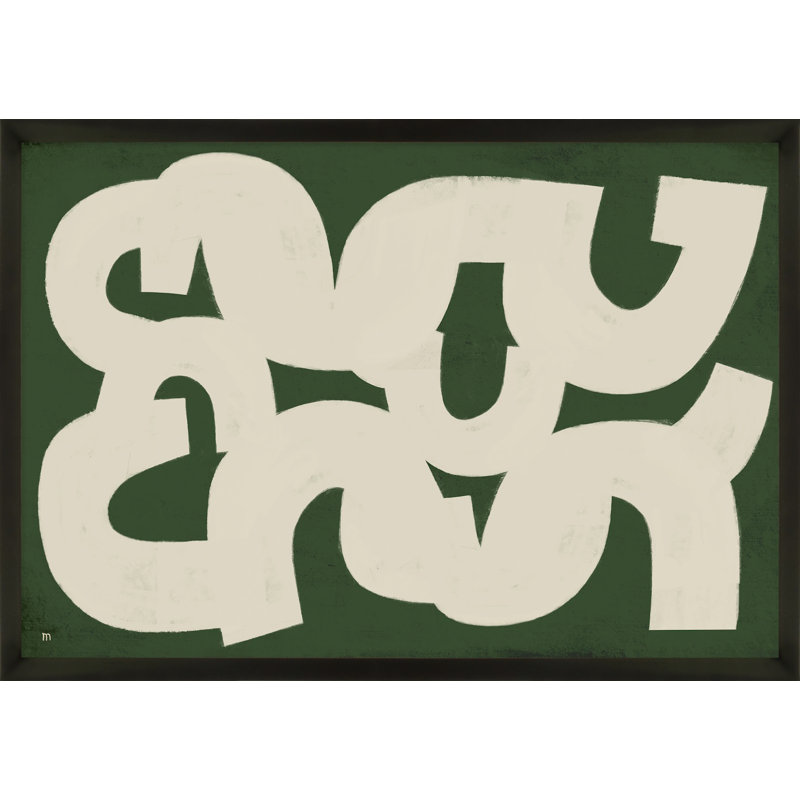 Rhyth par StudioM - peinture encadrée, Cadre noir, H 26,5 po x l 38 po