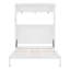 Grand lit escamotable mural avec tablettes, blanc-129884066