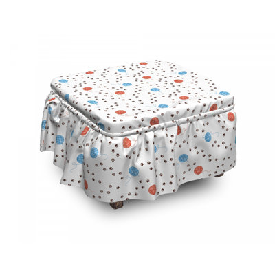 Box Cushion Ottoman Slipcover