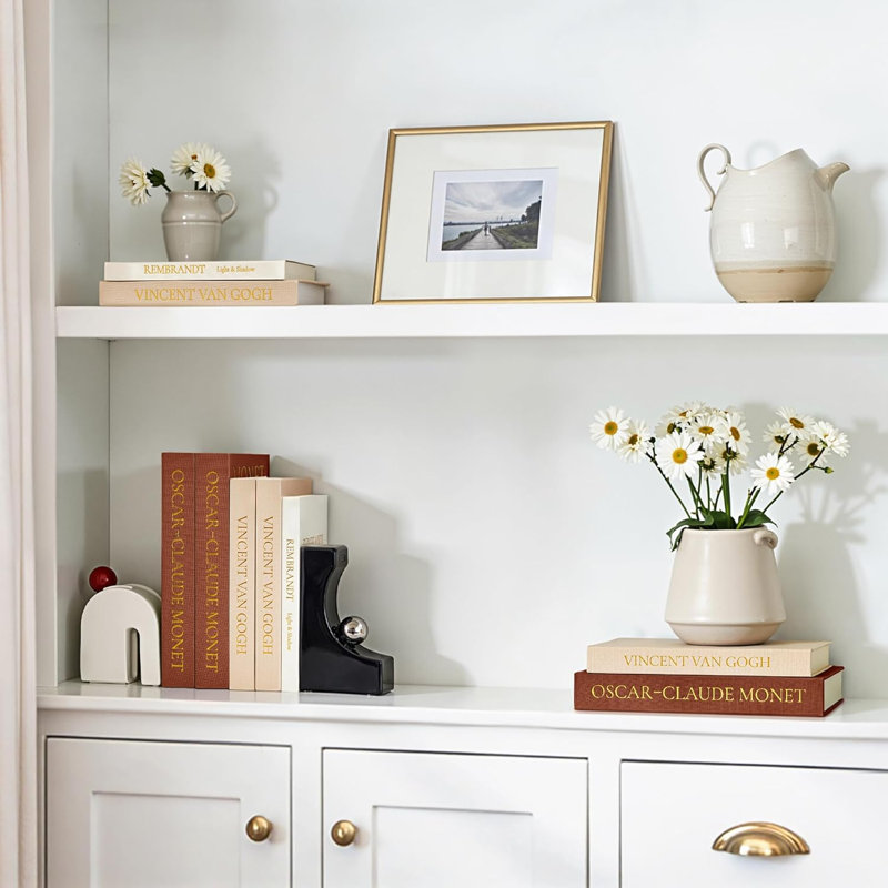 Boîtes de rangement élégantes pour livres, brun