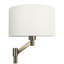Lampe de table en nickel brossé avec interrupteur marche / arrêt Horizon