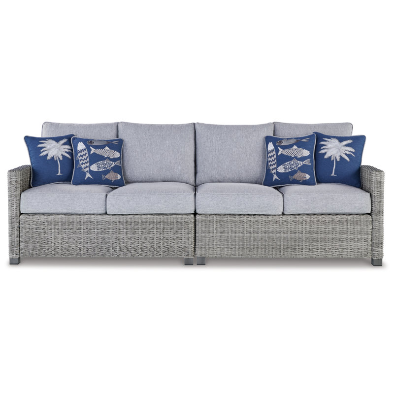 Ethridge 103.5'' Wide Straight Patio Sofa with Cushions