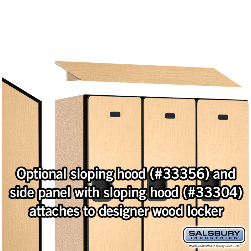Maple Double Tier Lockable Gym Locker with Black Base