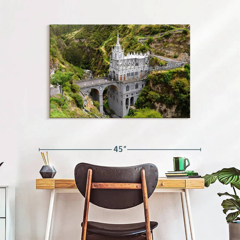 Église basilique Adella Las Lajas, H 26 po x l 39 po