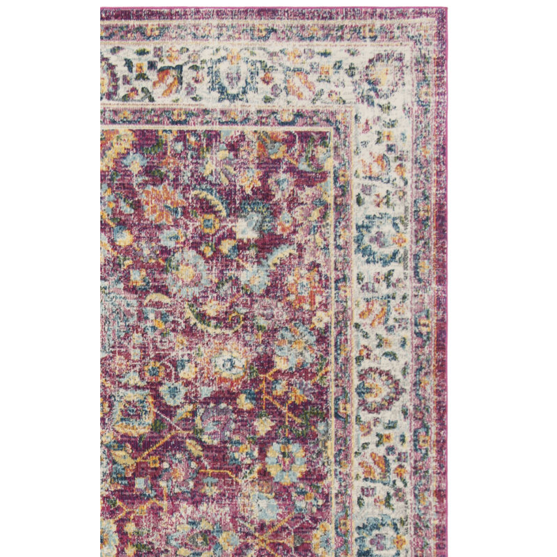 Doucet Performance Floral Rug, Runner 2' x 8'
