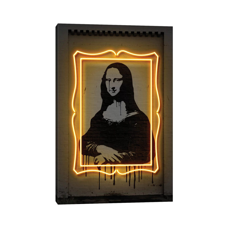 Mona Lisa by Octavian Mielu - Wrapped Canvas Print, 45.72cm H x 30.48cm W x 1.91cm D