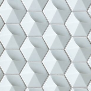 Hedron 4" x 5" Straight Edge Ceramic Singular Wall Tile
